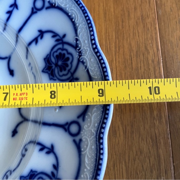 Flow Blue Soup Bowl 9” Excelsior Holland RARE - Picture 9 of 9